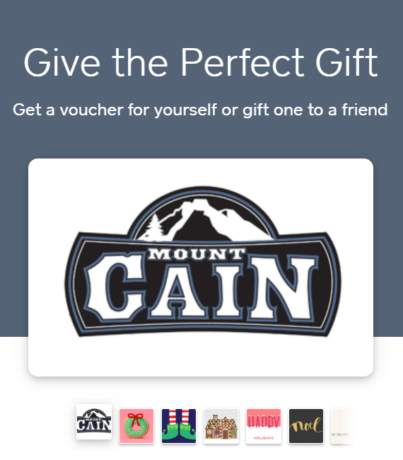 picture of the mount cain gift card